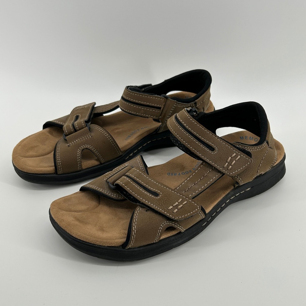 Dockers Men 11M Brown Memory Foam Fusion Footbed Sport Sandals 90-30052 Dad Shoe